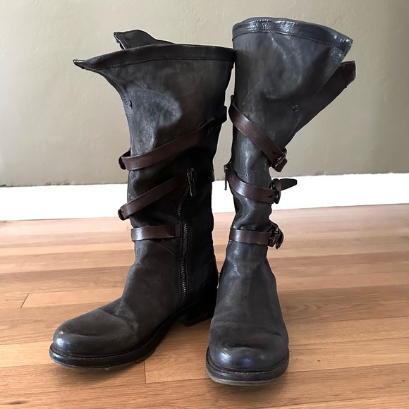 A.S.98 Bradley Boho Mid-calf Distressed Boots - Picture 3 of 14